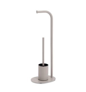 WC set, metal/plastic, greige