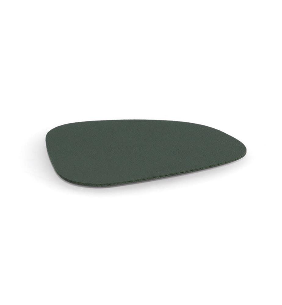Glass coaster set "2 tone", 4-piece, imitation leather,