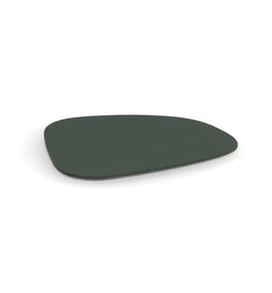 Glass coaster set "2 tone", 4-piece, imitation leather,