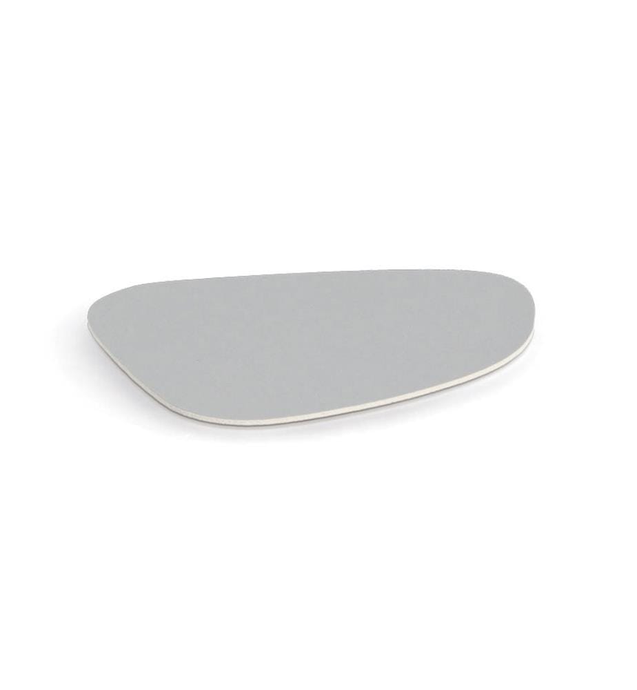 Glass coaster set "2 tone", 4-piece, imitation leather,