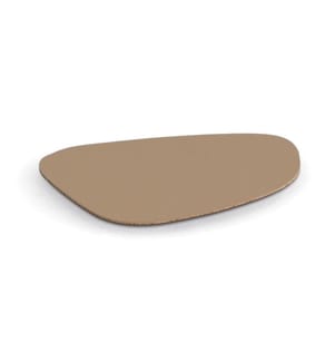 Glass coaster set "2 tone", 4-piece, imitation leather,