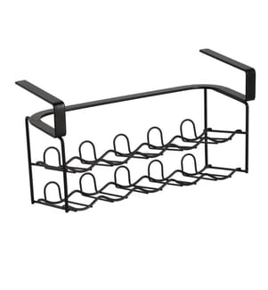 Spice jar rack, metal, black