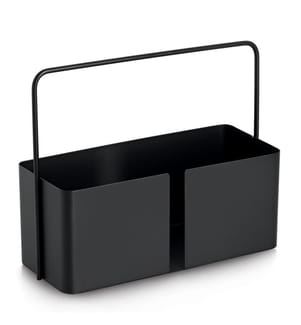 Carrying basket, metal, black