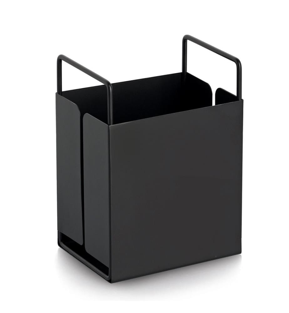 Utensil holder, metal, black