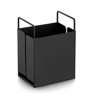Utensil holder, metal, black