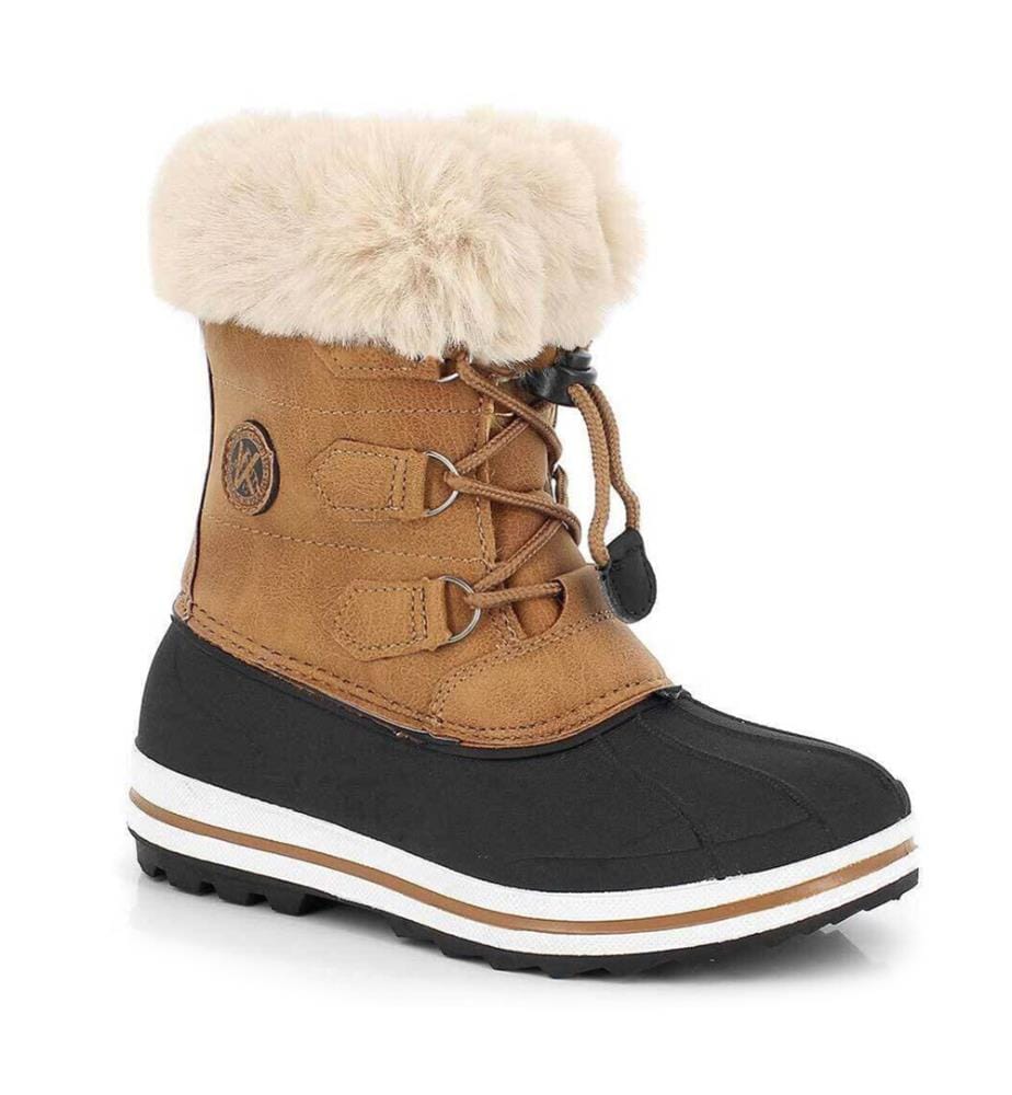 Bottes de Neige Elisa - Brun Clair et Noir