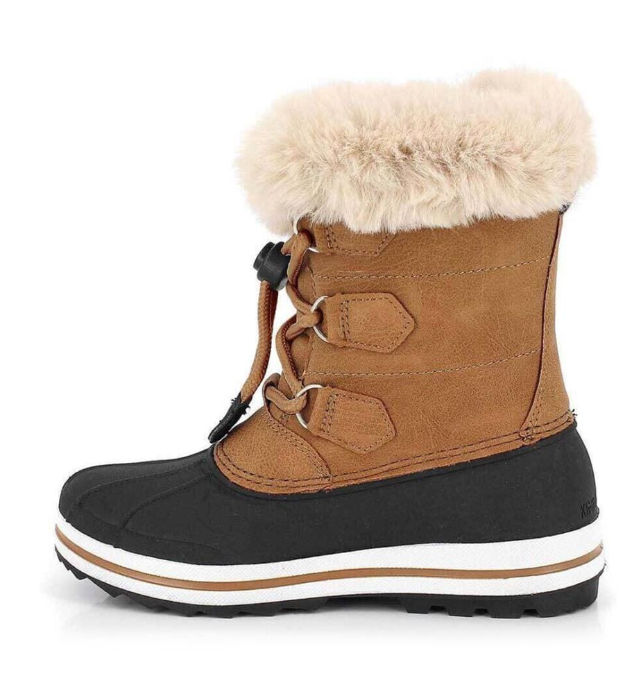 Bottes de Neige Elisa - Brun Clair et Noir
