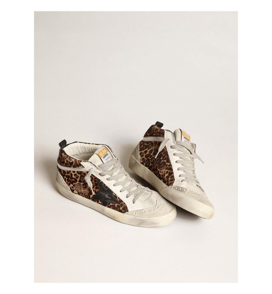 Scarpe da ginnastica WoMid Star - Leopardo e nero