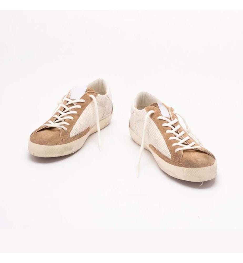 Scarpe da ginnastica Super Star - Bianco crema e marrone
