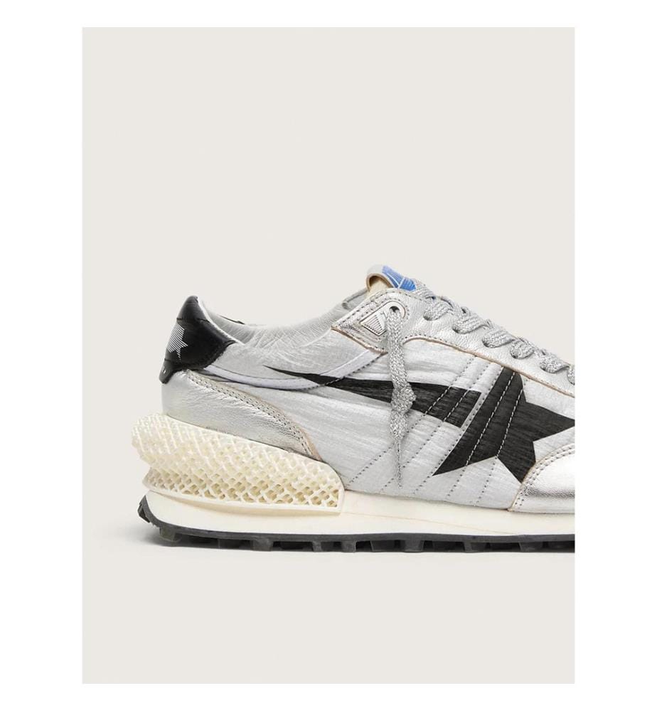 Baskets Marathon homme - Argent, noir
