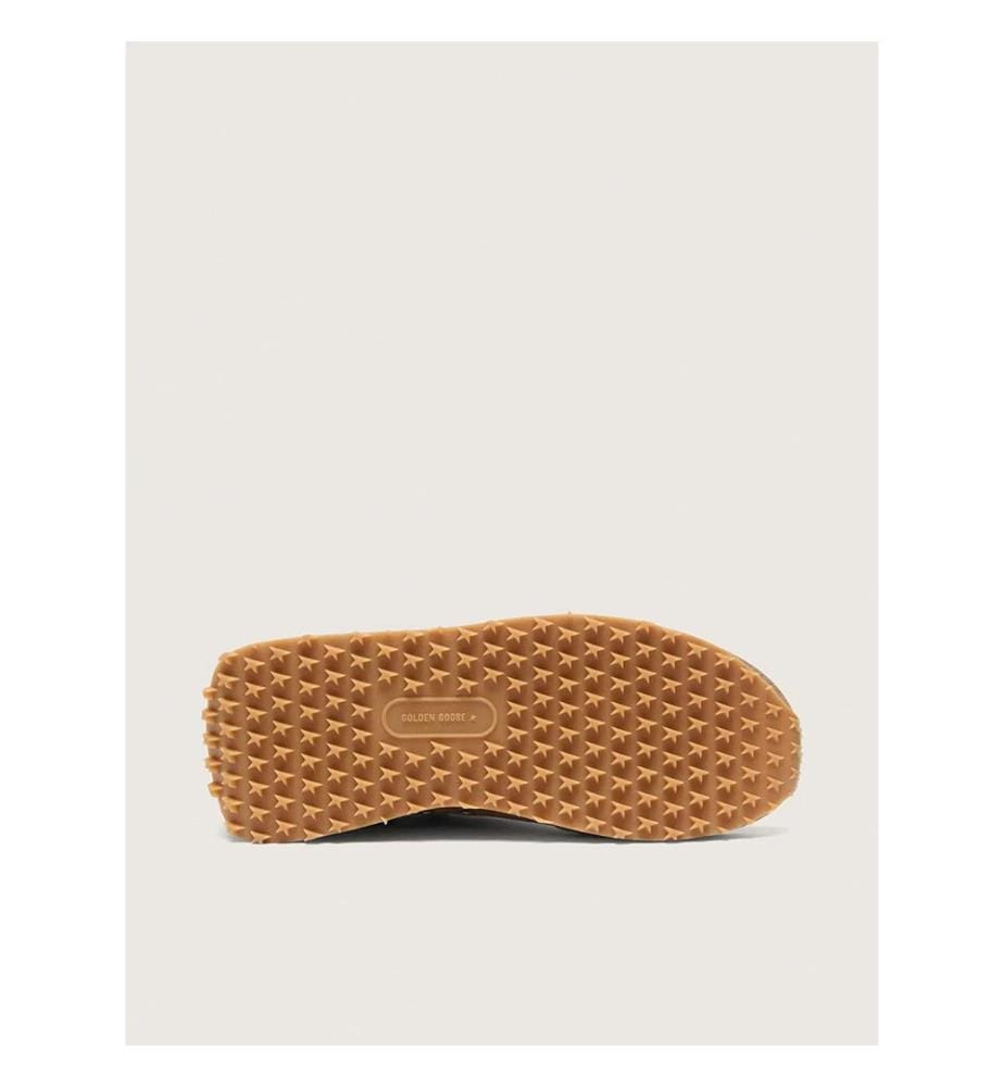 Baskets Marathon homme - Tabac, écru, argent