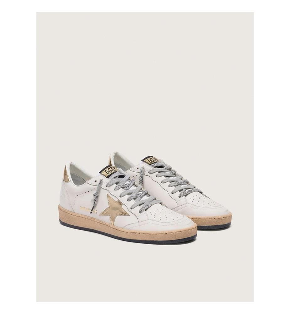 Ball Star Damen-Sneaker – Ecru, Gold