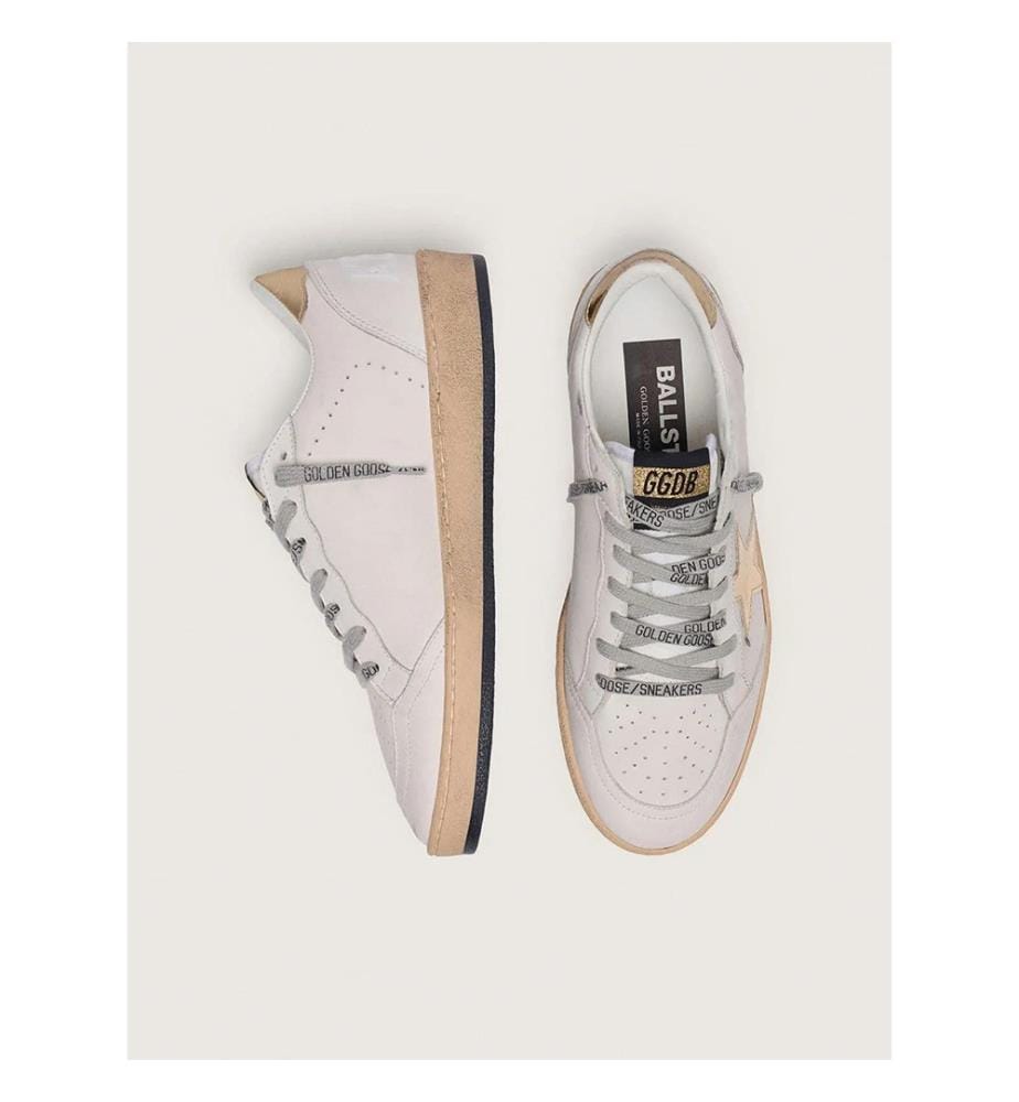 Ball Star Damen-Sneaker – Ecru, Gold