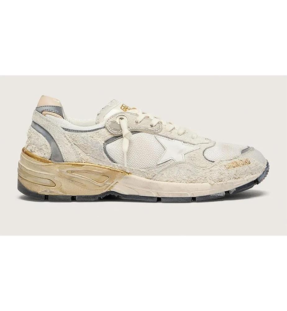 Baskets Dad-Star femme - Blanc, argent