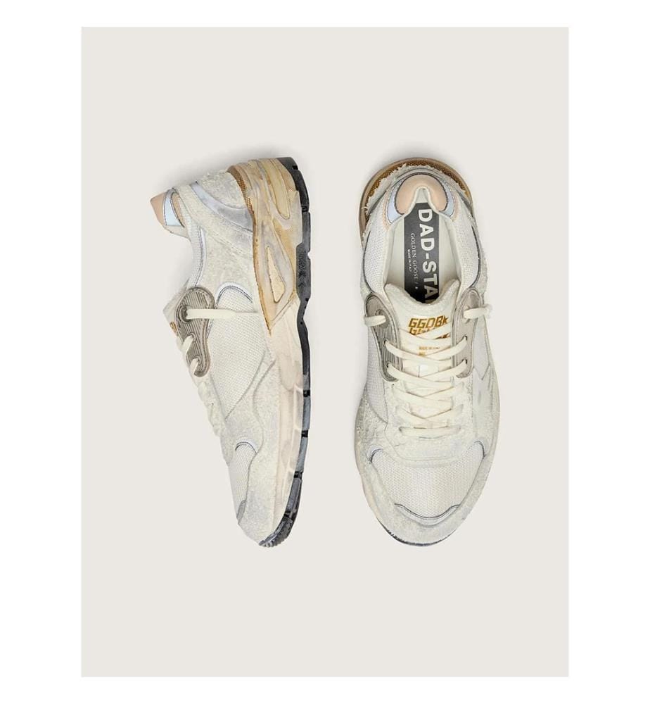Baskets Dad-Star femme - Blanc, argent