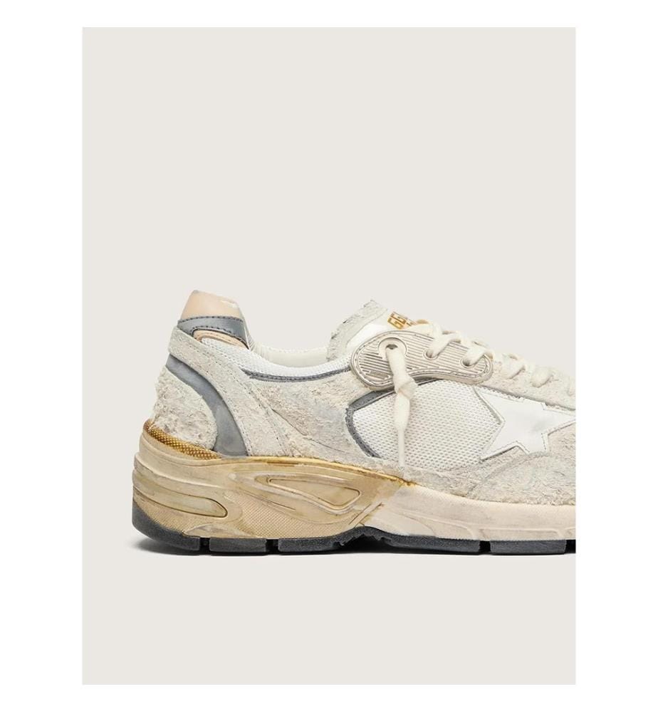 Baskets Dad-Star femme - Blanc, argent