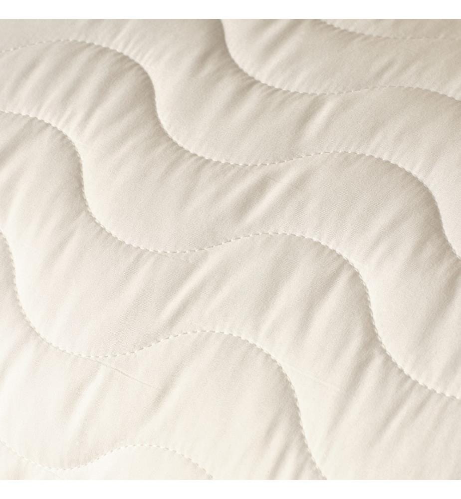 Quilted waterproof microfiber mattress cover 160x200 cm - White