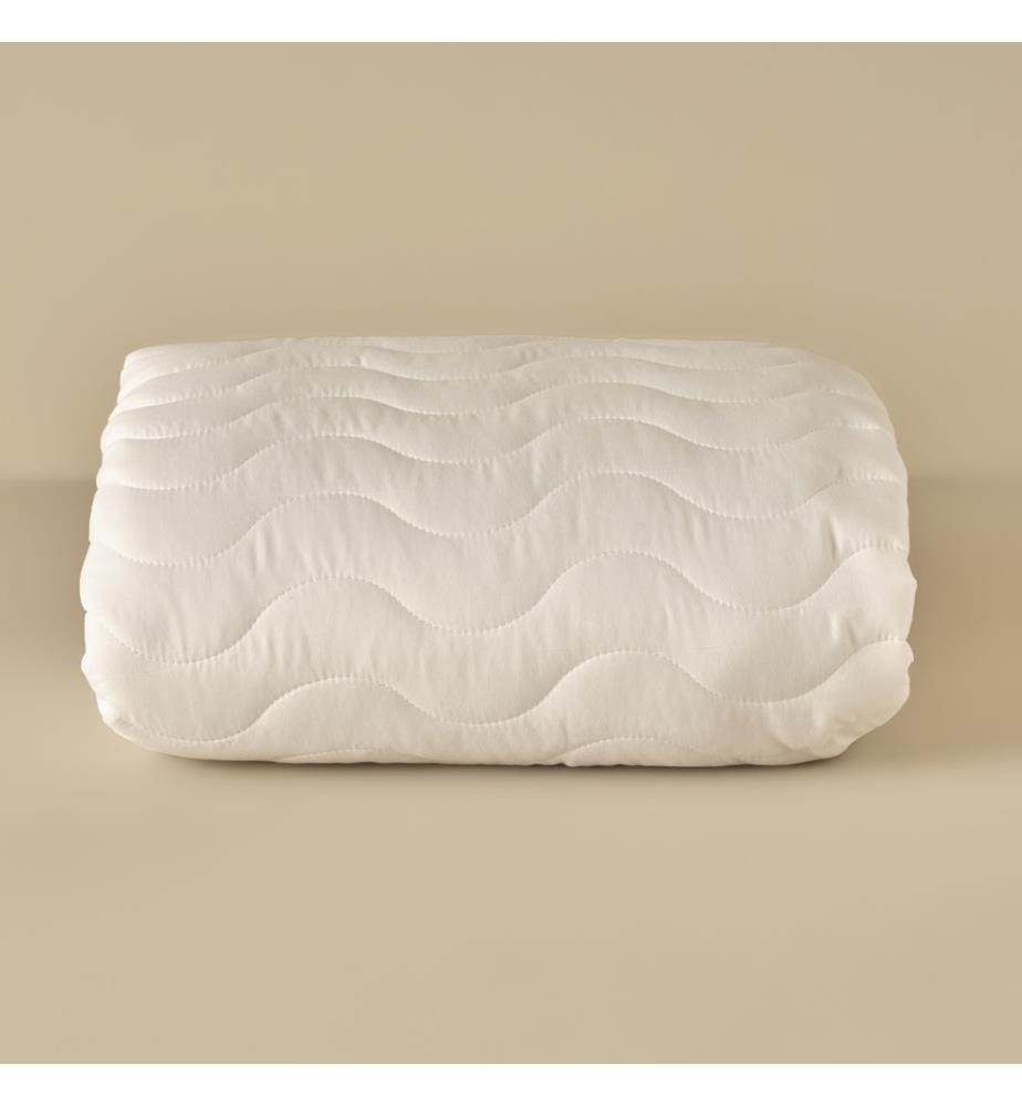 Quilted waterproof microfiber mattress cover 160x200 cm - White