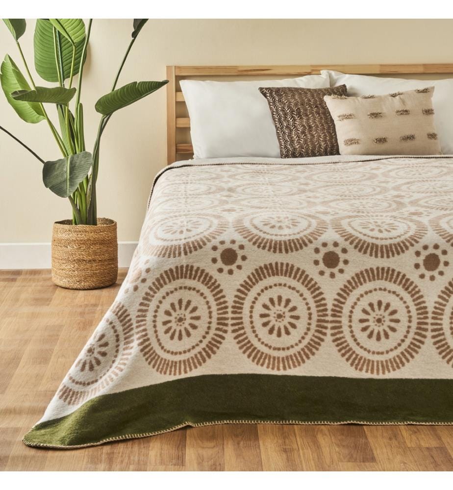 Oriane double blanket 180x220 cm - Beige