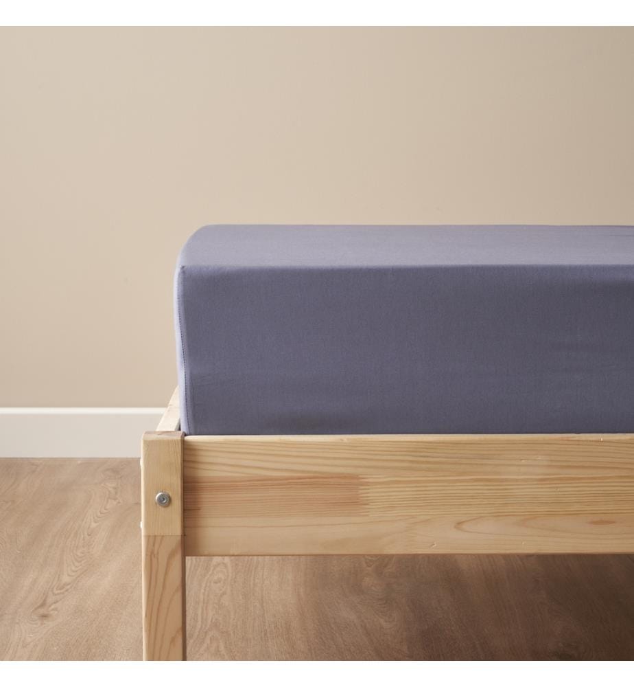 Fitted Sheet Supreme Basic double 160x200x35 cm - Blue