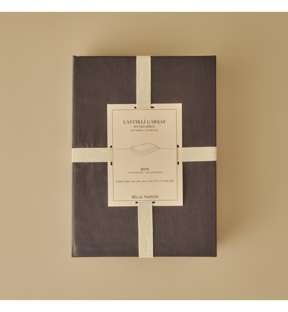 Fitted Sheet Supreme Basic 100x200x35 cm - Anthracite