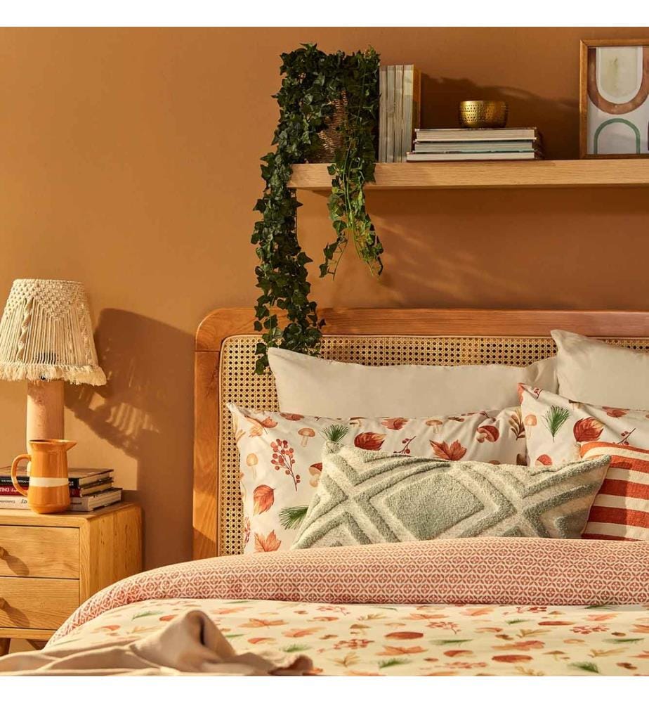 Housse de couette super king Callista 260x240 cm - Terracotta