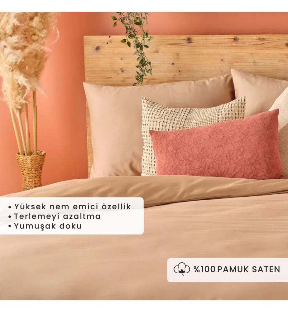 Housse de couette simple Supreme 160x220 cm - Vison