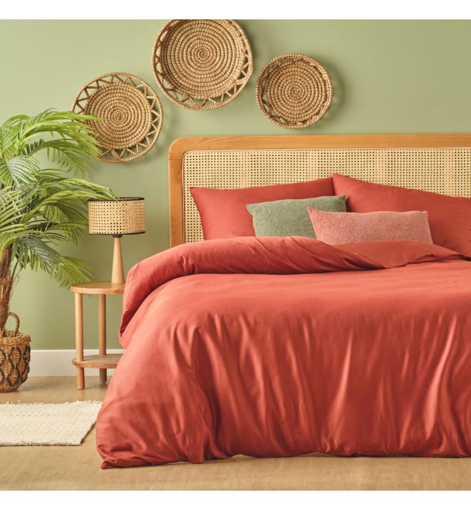 Comforter cover super king Supreme 260x240 cm - Terracotta