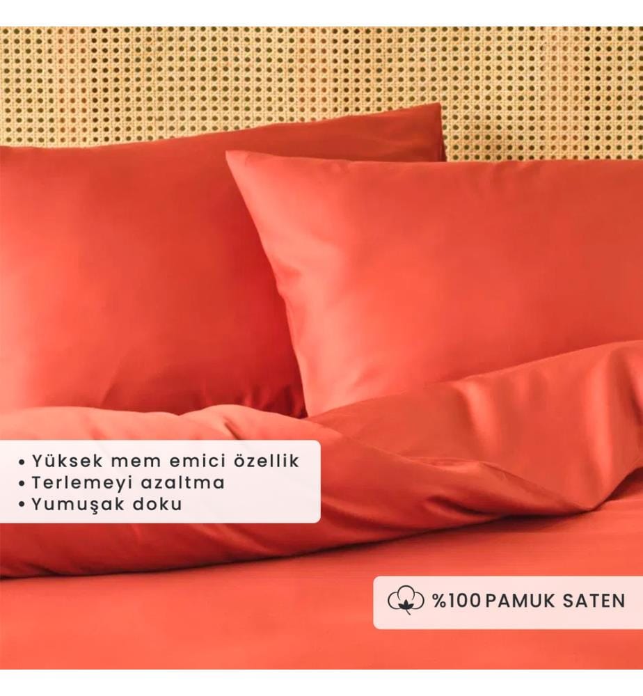 Comforter cover super king Supreme 260x240 cm - Terracotta