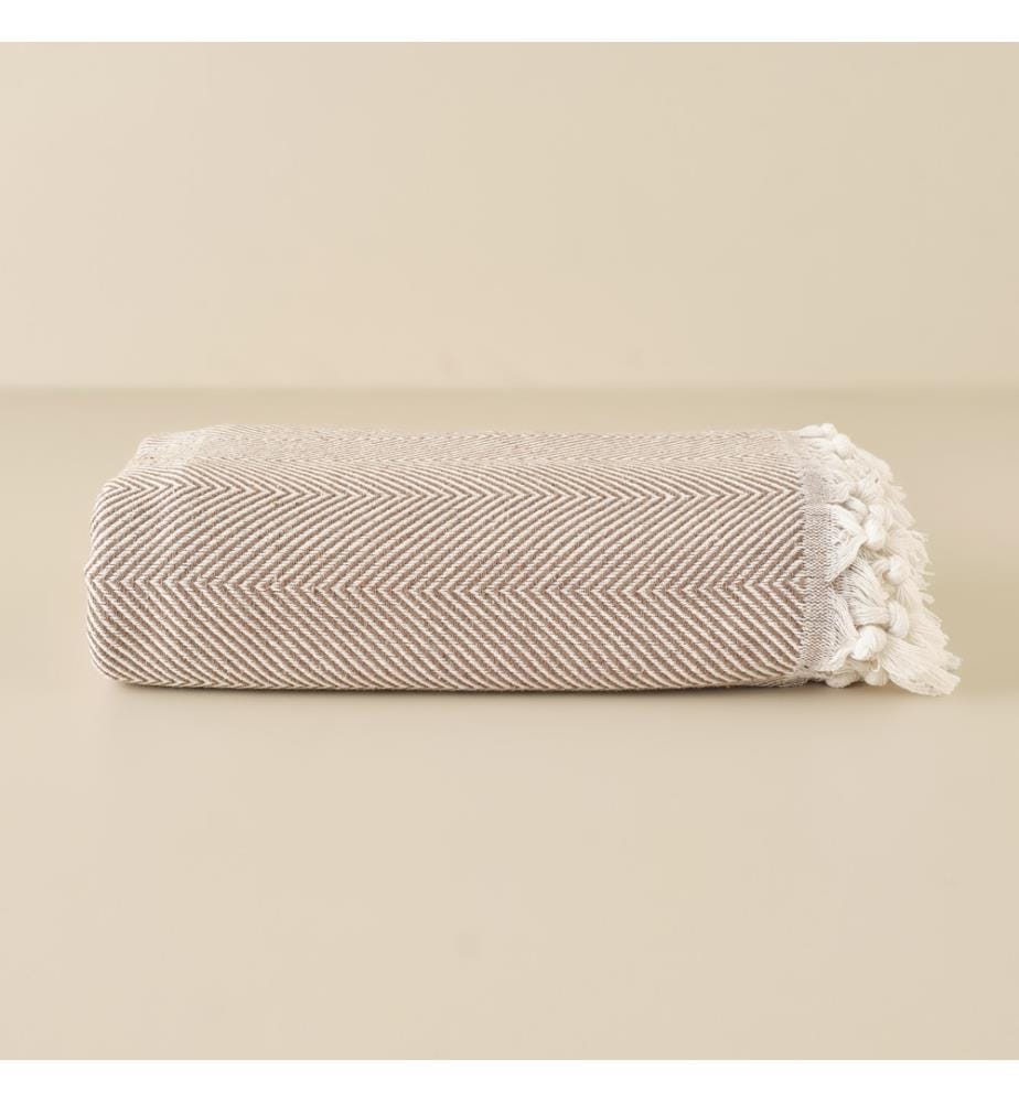 Double bedspread Nina 200x230 cm - Brown