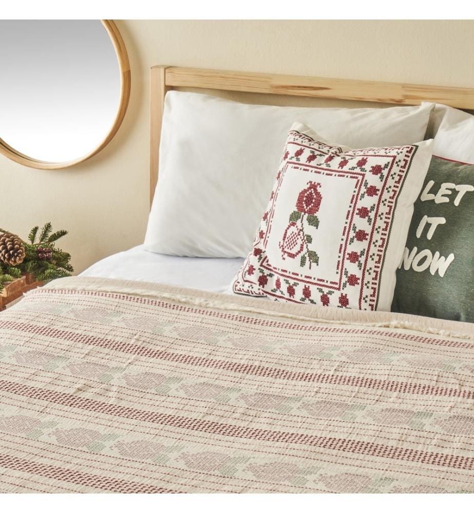 Copriletto matrimoniale jacquard Jolly 100% cotone 220x240 cm - Multicolore