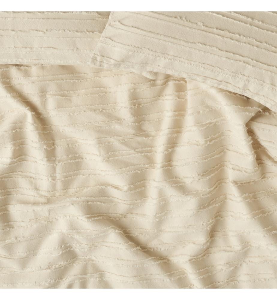 Bettüberwurf-Set Bohème 240x260 cm - Creme