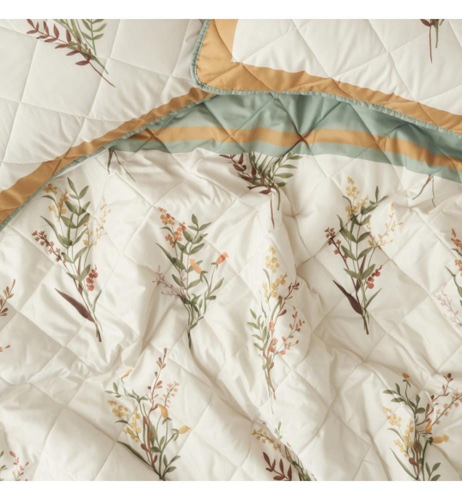 Gesteppte Mehrzweck-Doppelbettdecke Flores 240x220 cm - Mehrfarbig