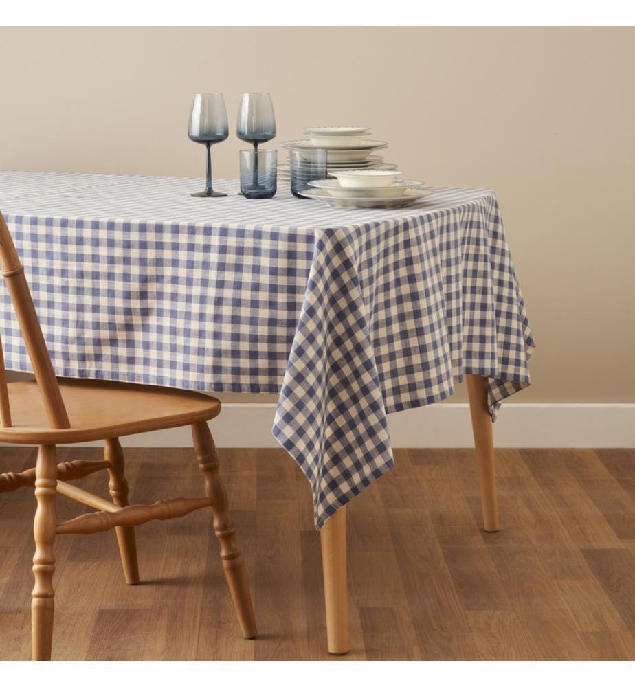 Tovaglia blu bianca 150x150 cm - Blu