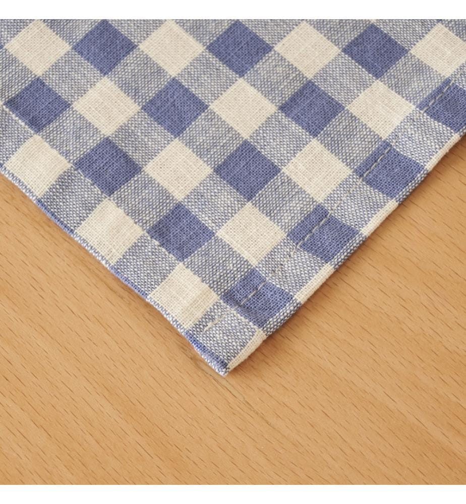 Tovaglia blu bianca 150x150 cm - Blu