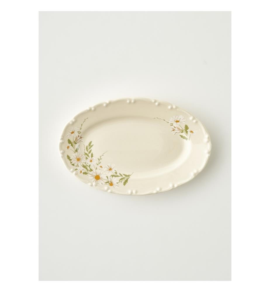 Piatto da portata Daisy - Ø20 cm - Crema
