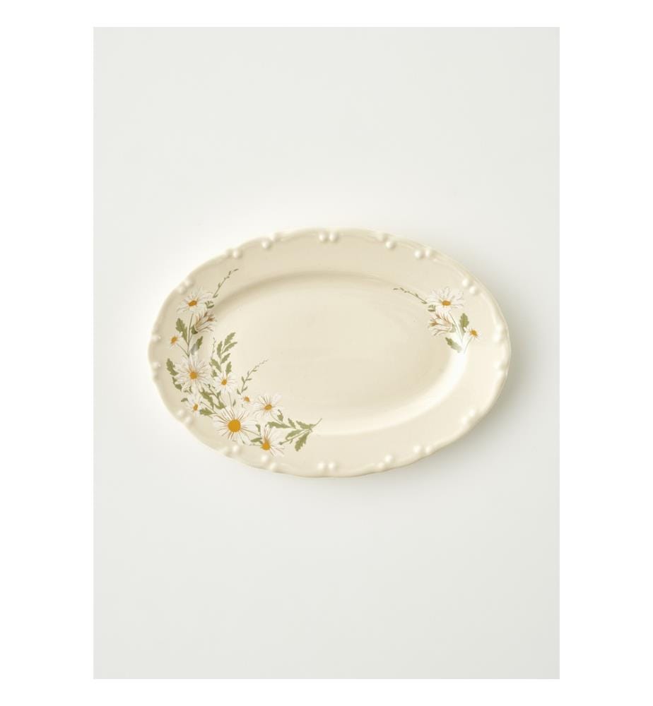 Piatto da portata Daisy - Ø25 cm - Crema