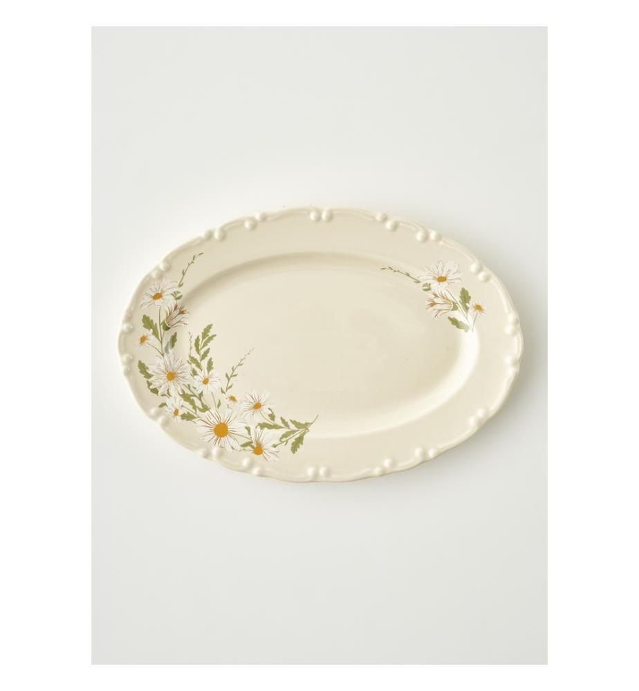 Piatto da portata Daisy - Ø30 cm - Crema