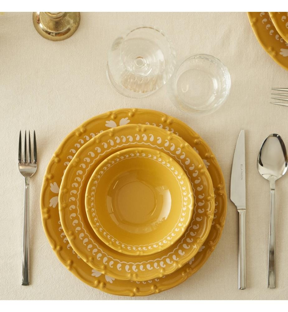 Servizio da 12 pezzi per la cena indiana - Moutarde
