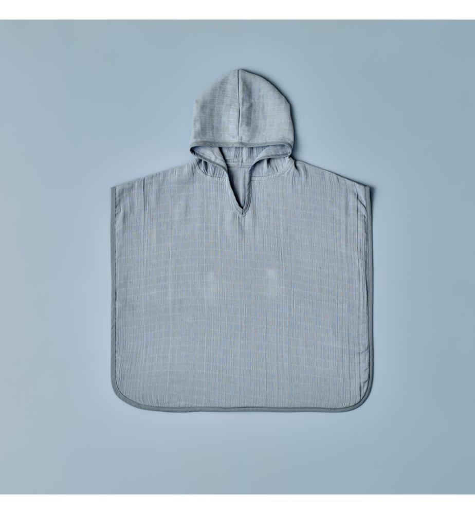 Poncho mousseline Marine 60x60 cm - Bleu