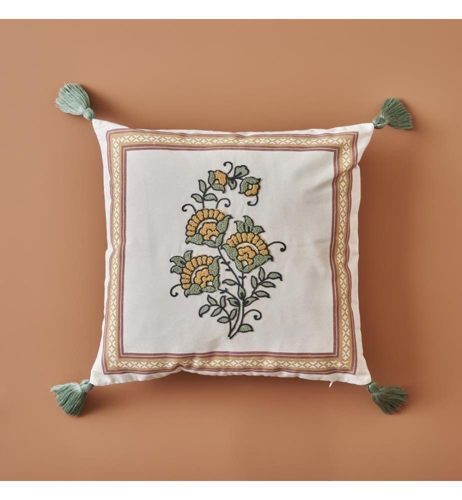 Kissenbezug bestickt Indian Dream 43x43 cm - Mehrfarbig