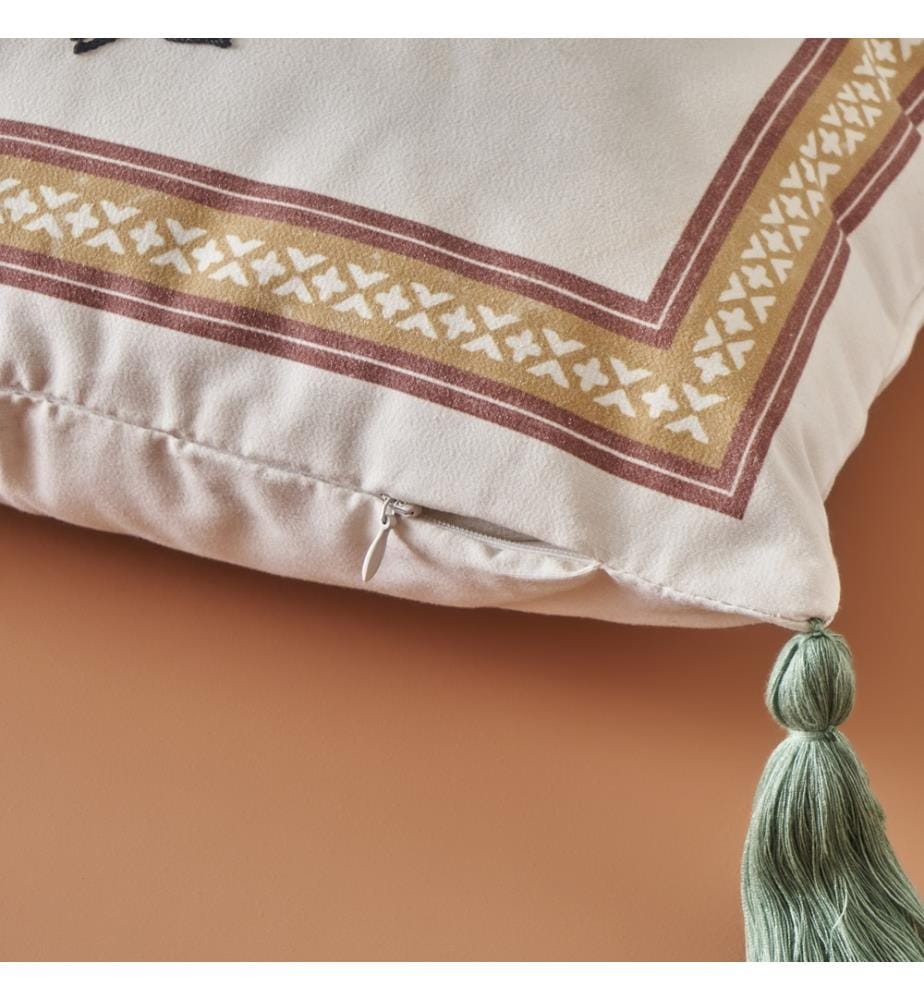 Kissenbezug bestickt Indian Dream 43x43 cm - Mehrfarbig