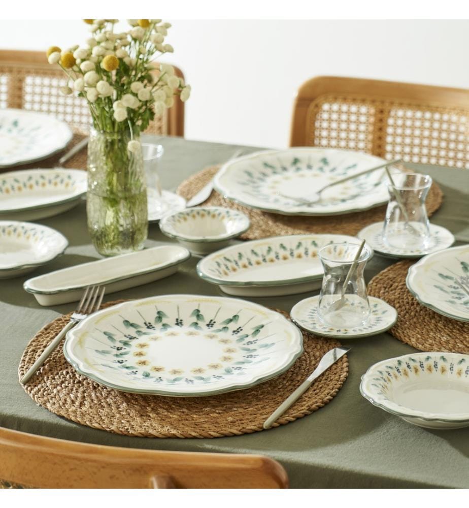 Set da colazione Adelina 26 pezzi - Verde