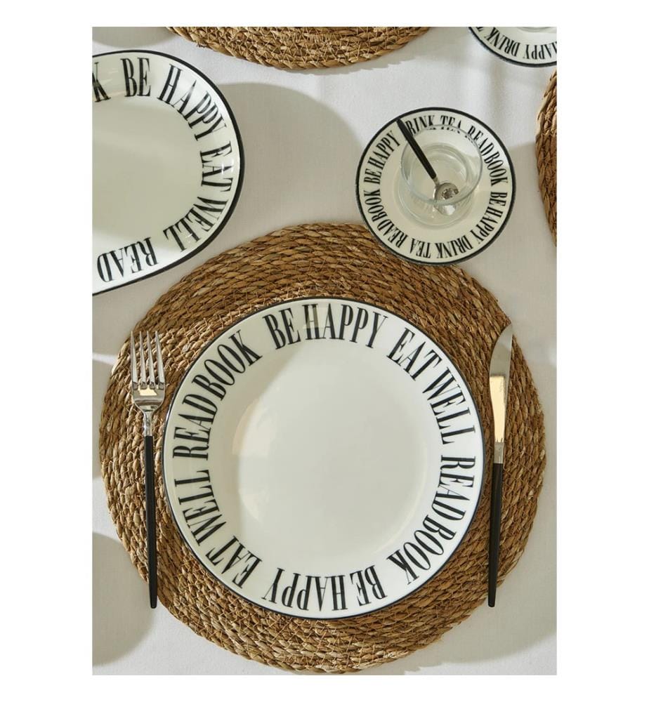 Set per la colazione da 26 pezzi "Book Lovers" - Nero