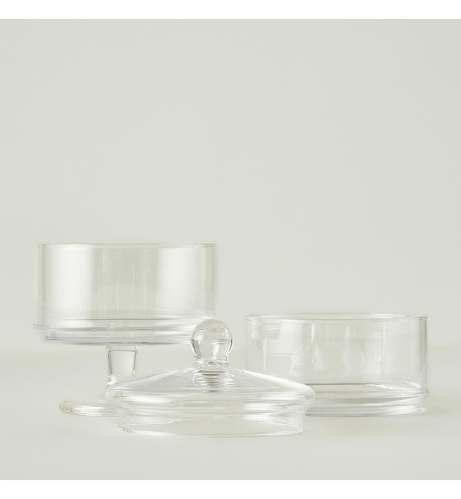 Alice 2 tier cookie bowl 15x28 cm - Natural