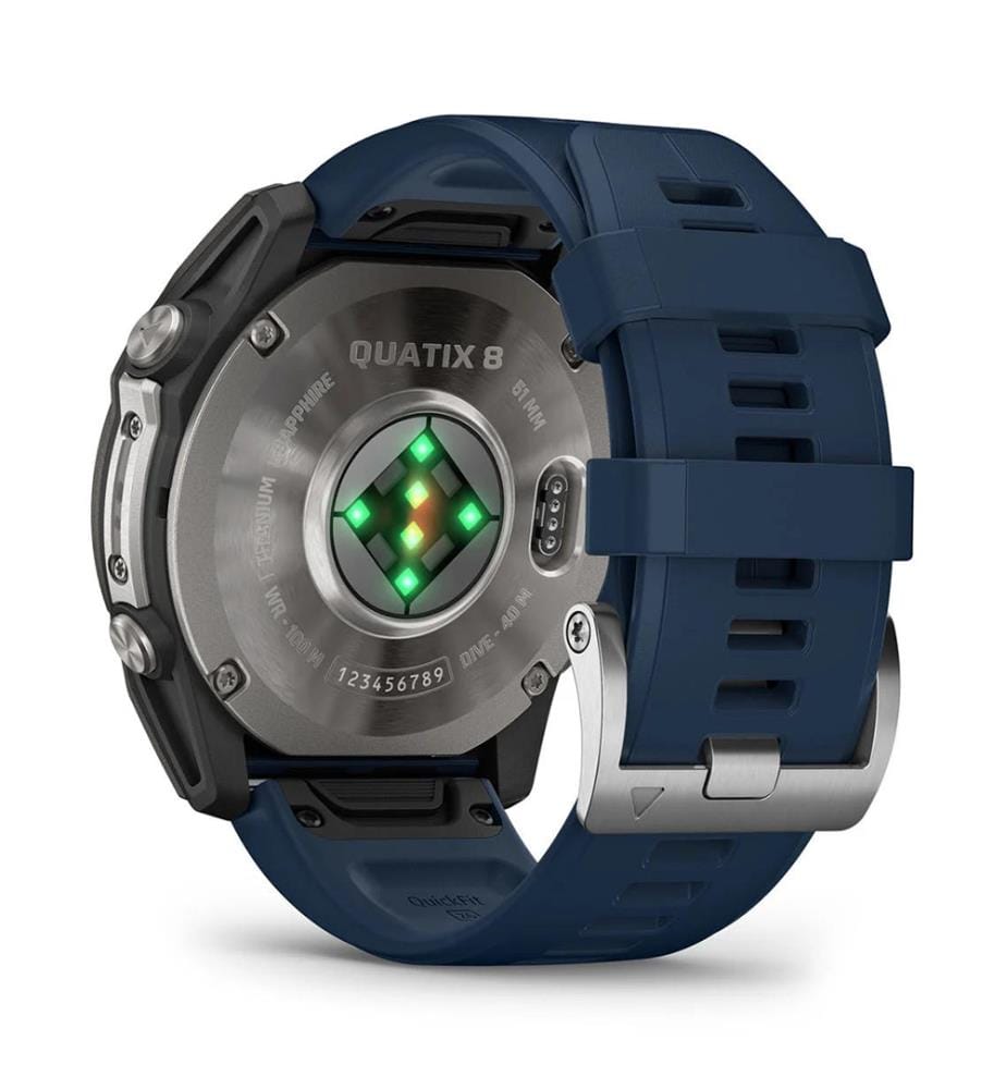 Quatix 8 Amoled Smartwatch, 51 mm – Anthrazit und Blau","detected_source_language":"FR
