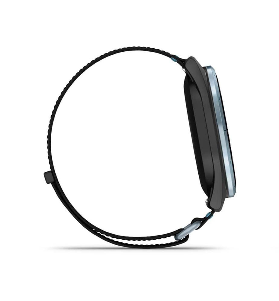 Montre connectée Approach J1 avec bracelet en tissu ComfortFit, 43 mm - Noir et Bleu