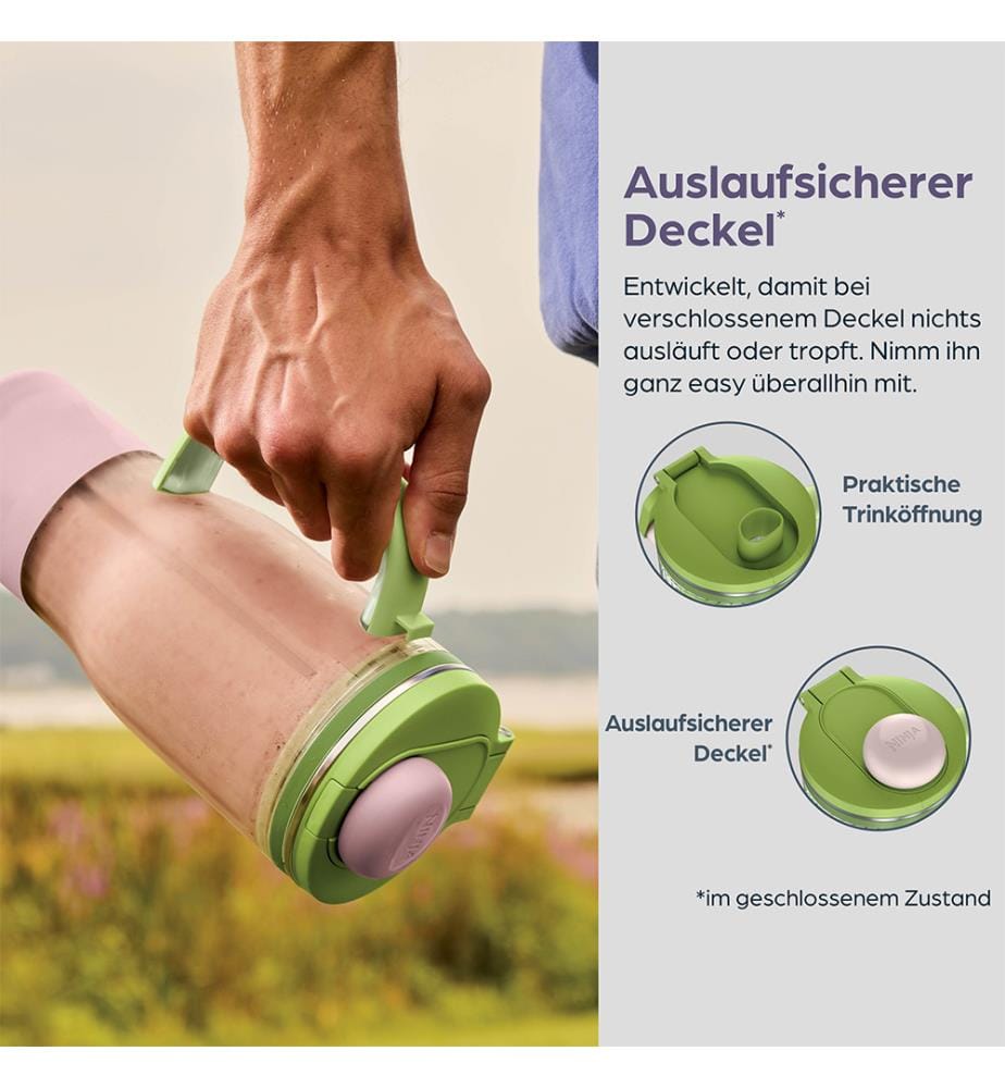 Standmixer mit 1100-Watt-Motor - Grün & Pink
