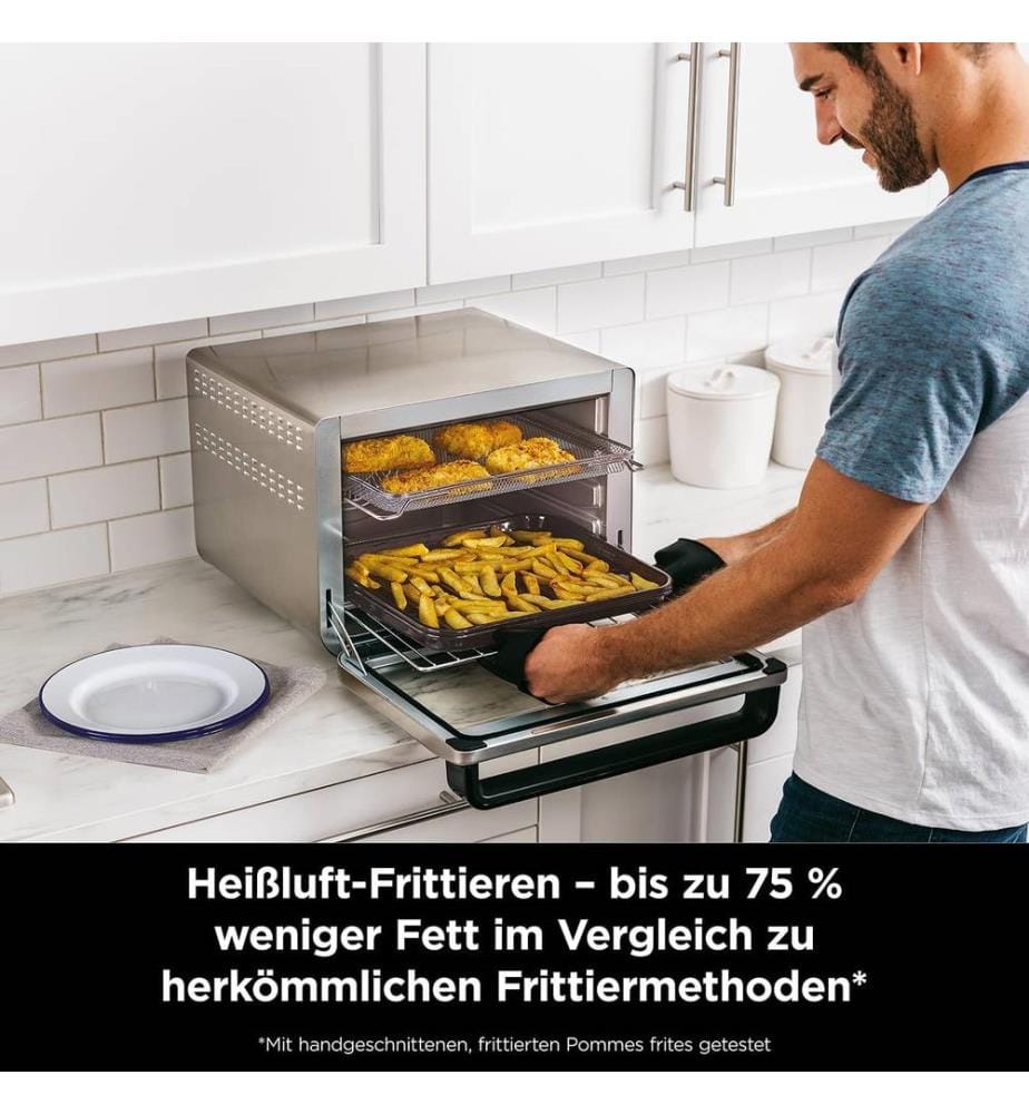 10-in-1-Multifunktionsbackofen - Grau, Schwarz