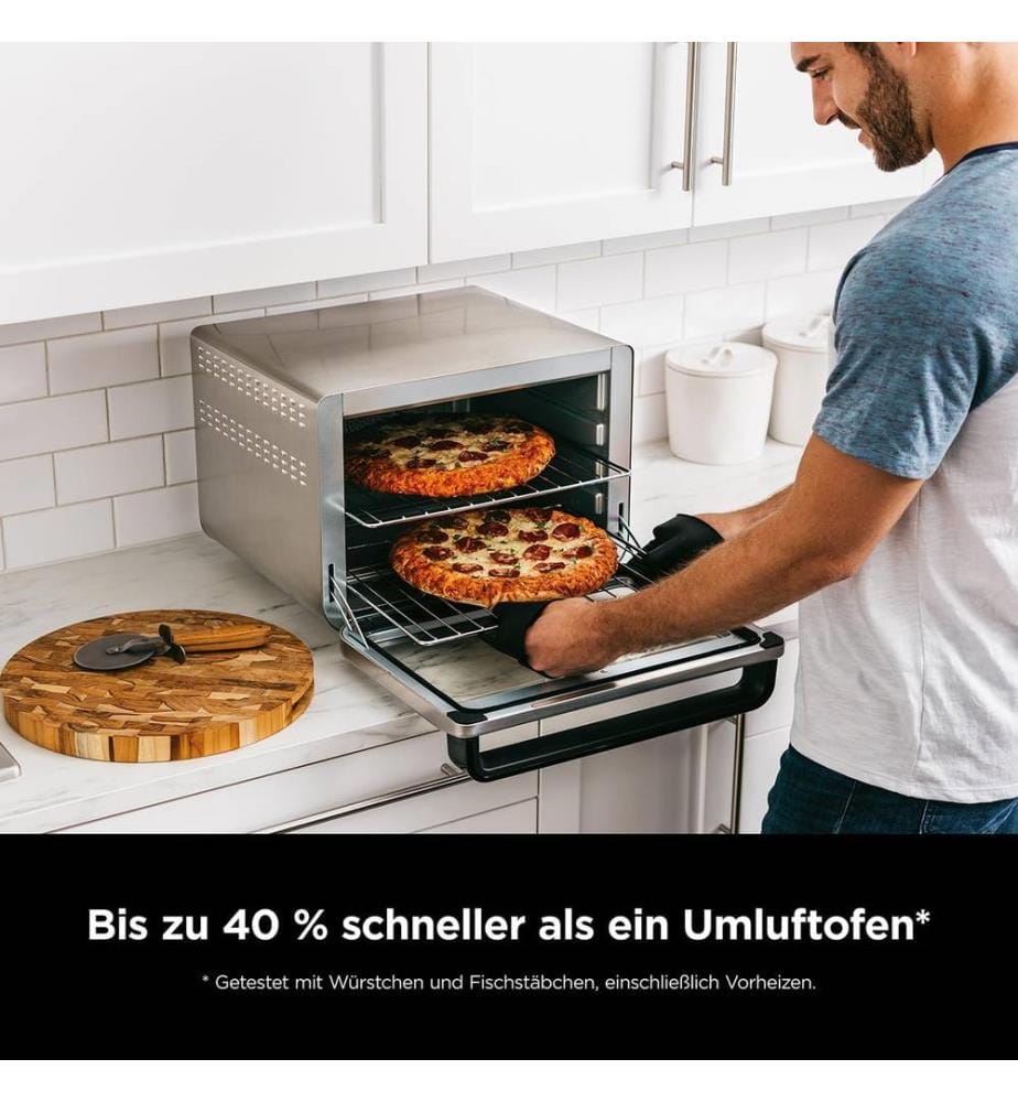 10-in-1-Multifunktionsbackofen - Grau, Schwarz